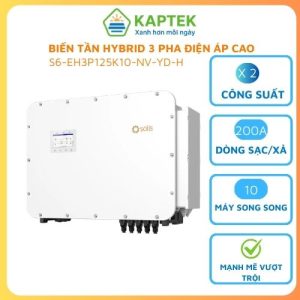 Biến tần điện áp cao Solis 125kW 3 Pha S6-EH3P125K10-NV-YD-H