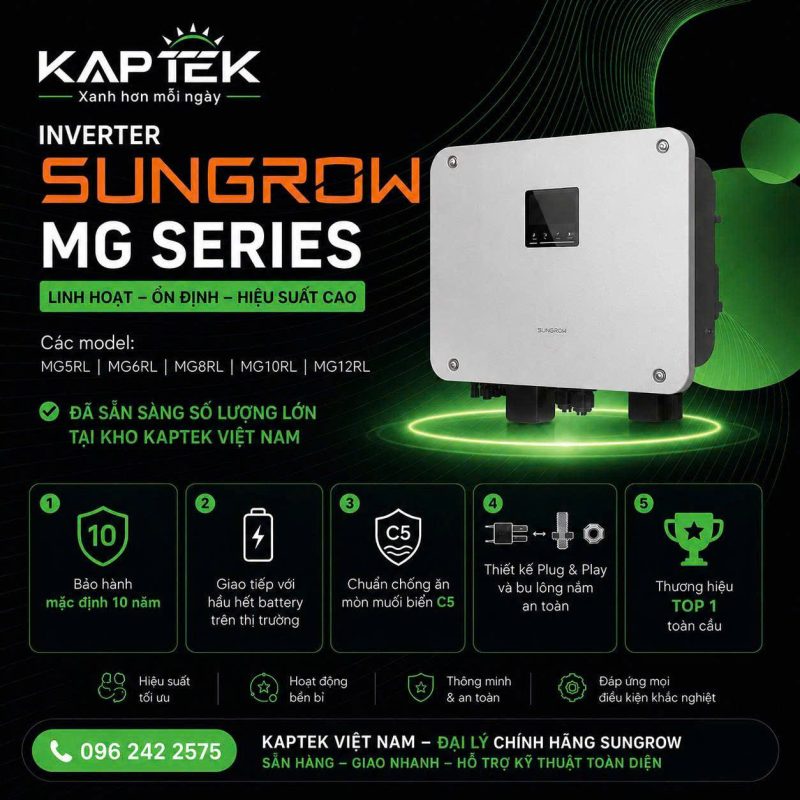 những lợi thế cạnh tranh mà biến tần hybrid Sungrow mang lại
